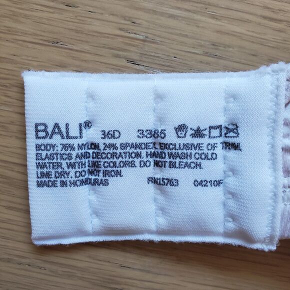 NWOT Bali 3385 Beige Leaf Minimizer Underwire Bra 36D - Picture 8 of 14